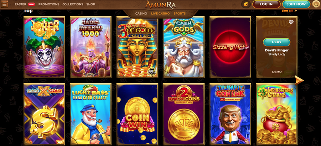 amunra casino Gameplay