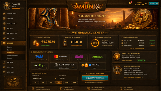 amunra casino Gameplay